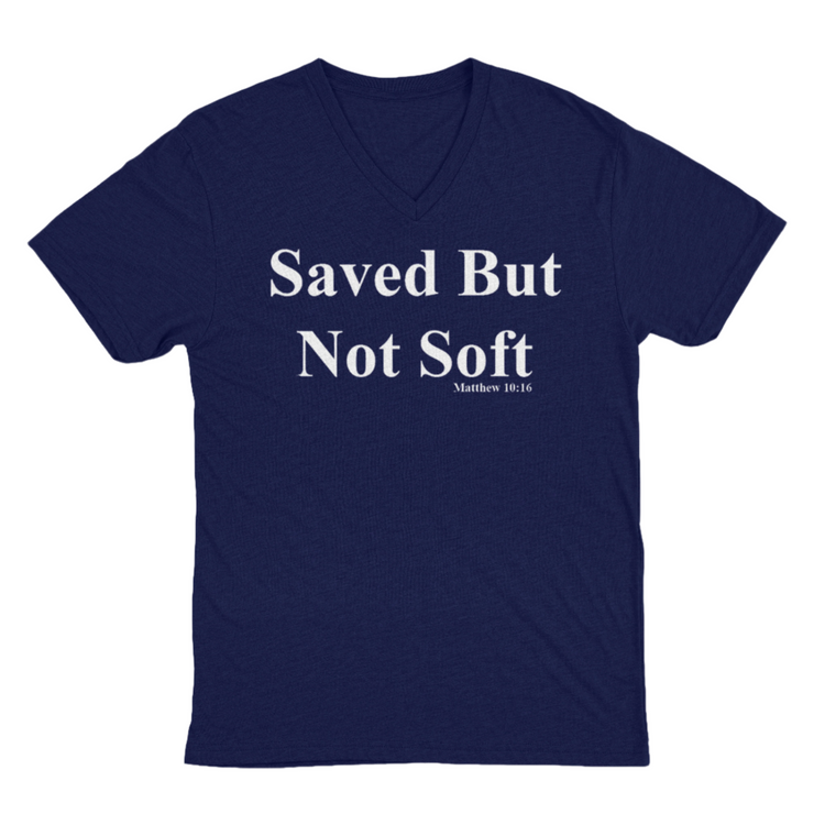 Blue Vneck Saved But not Soft