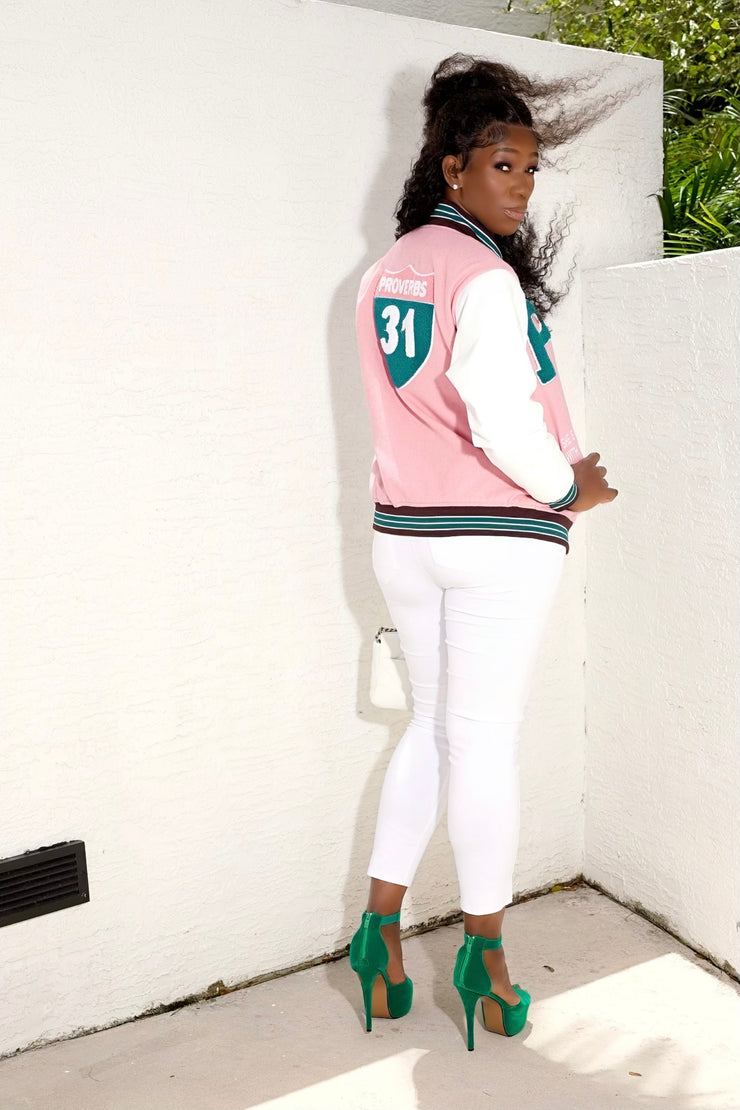 Proverbs 31 Varsity Jacket