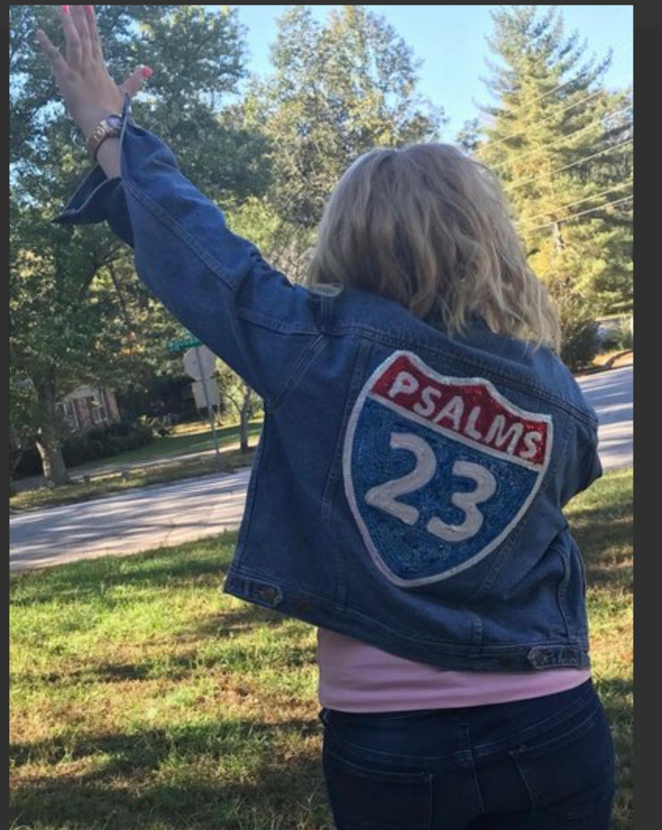 Psalm 23 Jean Jacket